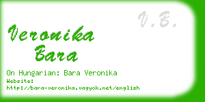 veronika bara business card